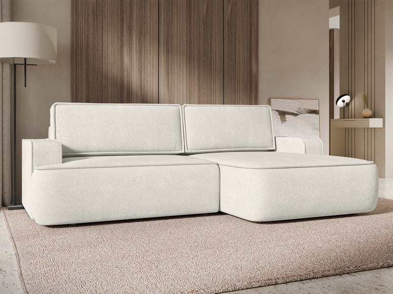 Avignon Sovesofa med chaiselong 3-personers - Hvid - Møbler - Sofaer - Sovesofaer