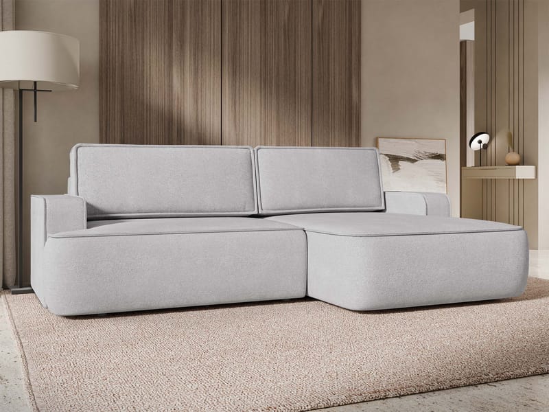 Avignon Sovesofa med chaiselong 3-personers - Grå - Møbler - Sofaer - Sovesofaer