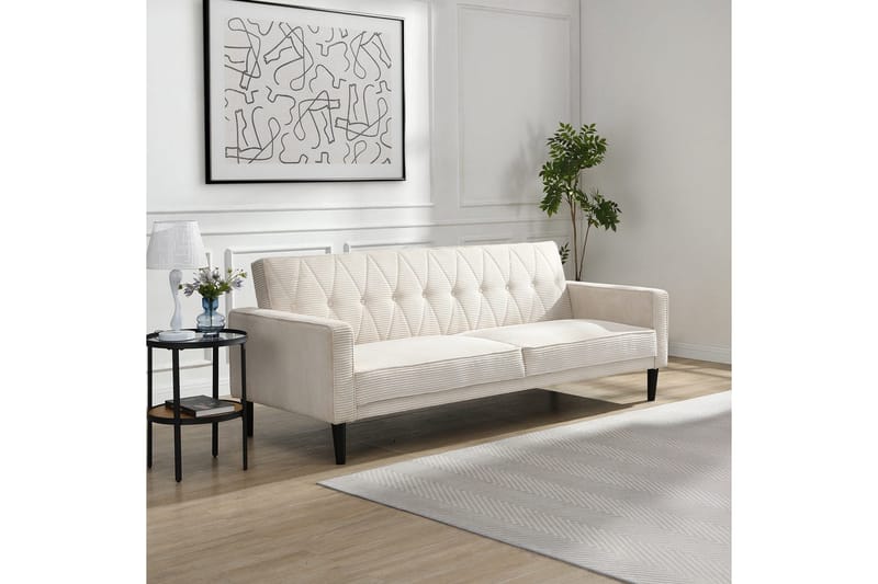 Avon Sovesofa 3-sæder - Hvid - Møbler - Sofaer - Sovesofaer