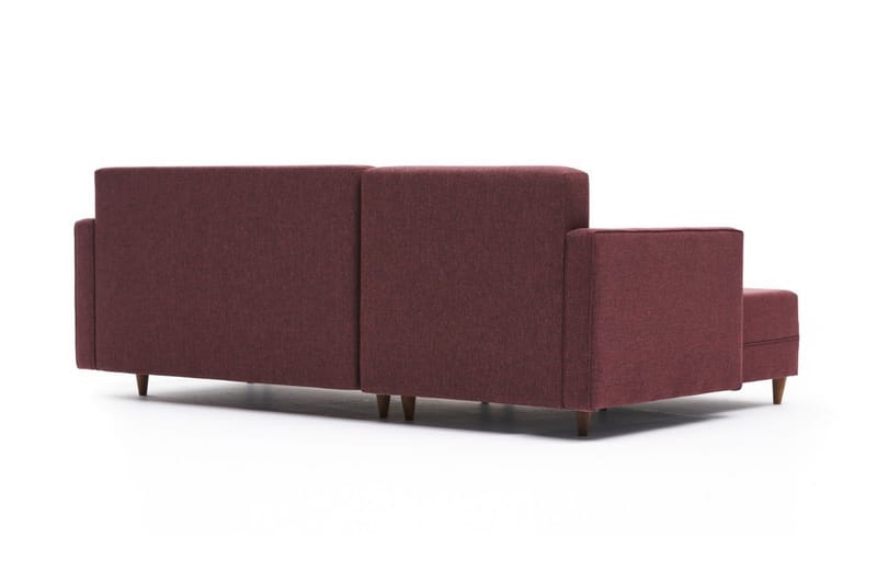 Aydama Sovesofa m. Chaiselong 4-Pers. 192x135 - Rød - Møbler - Sofaer - Sovesofaer