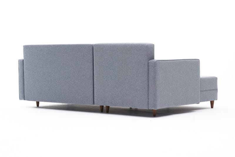 Aydama Sovesofa m. Chaiselong 4-Pers. 192x135 - Blå - Møbler - Sofaer - Sovesofaer