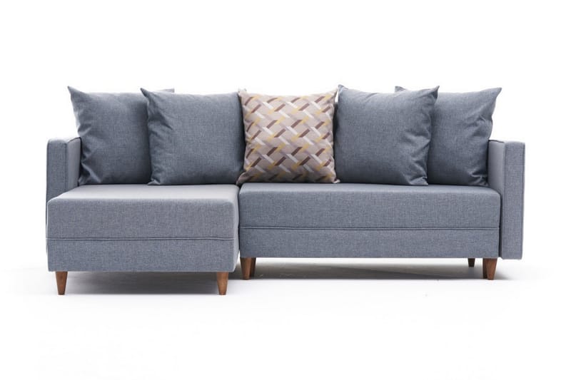 Aydama Sovesofa m. Chaiselong 4-Pers. 192x135 - Blå - Møbler - Sofaer - Sovesofaer