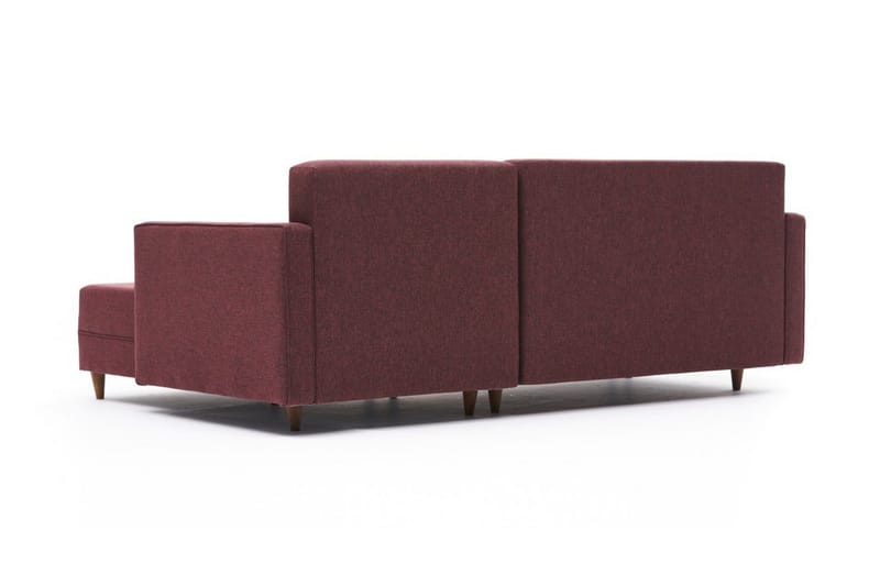 Aydama Sovesofa m. Chaiselong 4-Pers. 192x135 - Rød - Møbler - Sofaer - Sovesofaer