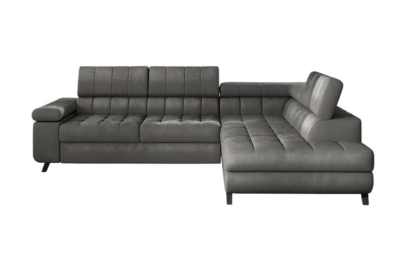 Azoulay Hjørnesofa Højre, Grå