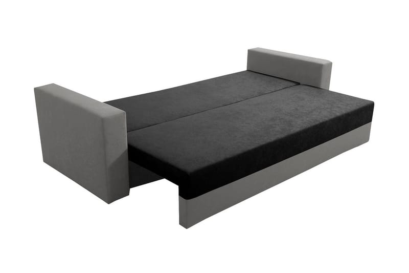 Banaso Sofa - Sort/Rød - Sovesofaer - 3 personers sovesofa - Velour sofaer