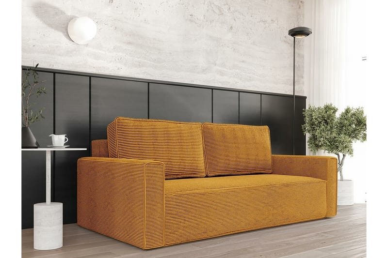 Bandon 2-personers Sovesofa - Mørkegul - Møbler - Sofaer - Sovesofaer