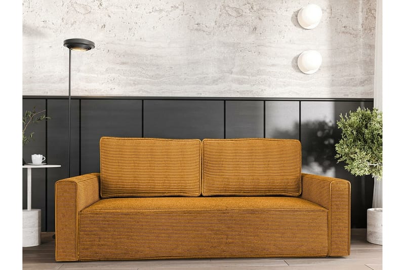 Bandon 2-personers Sovesofa - Mørkegul - Møbler - Sofaer - Sovesofaer