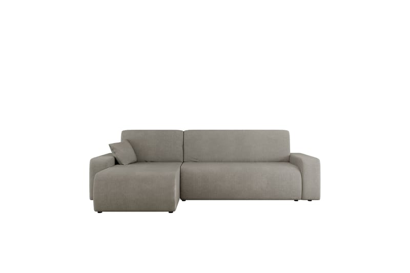 Barile Sovesofa med Chaiselong 3-personers i Plys, Grå