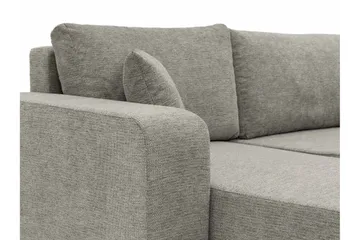 Barile Sovesofa med Chaiselong 3-personers i Plys - Hvid - Møbler - Sofaer - Sovesofaer