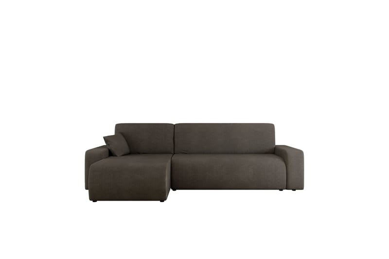 Barile Sovesofa med Chaiselong 3-personers i Plys - Grå - Møbler - Sofaer - Sovesofaer