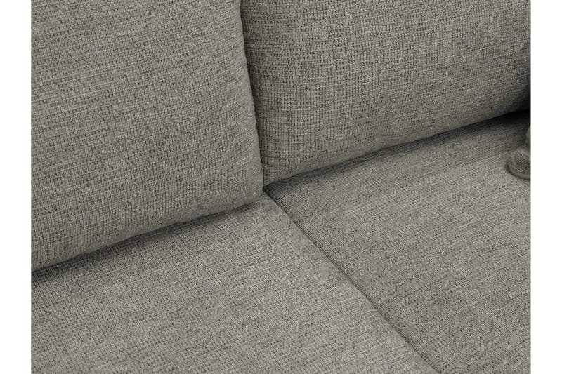 Barile Sovesofa med Dobbelt Chaiselong 4-personers i Plys - Brun - Møbler - Sofaer - Sovesofaer