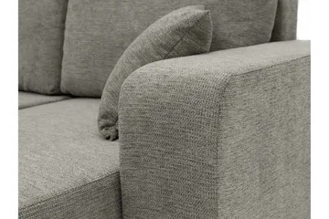 Barile Sovesofa med Dobbelt Chaiselong 4-personers i Plys - Hvid - Møbler - Sofaer - Sovesofaer
