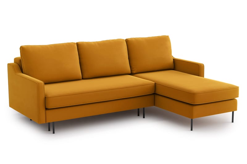 Barsta Chaiselongsovesofa - Gul - Møbler - Sofaer - Sovesofaer