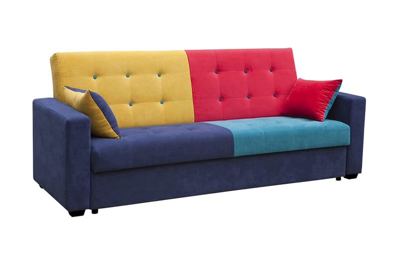 Bartek Sovesofa 224x88x90 cm - Sovesofaer - 3 personers sovesofa - Velour sofaer