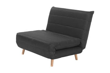 Bascas 1-personers Rektangulær Udtrækkelig Foldbar Sovesofa i Stof - Grå - Møbler - Sofaer - Sovesofaer