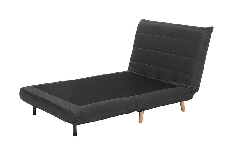 Bascas 1-personers Rektangulær Udtrækkelig Foldbar Sovesofa i Stof - Grå - Møbler - Sofaer - Sovesofaer