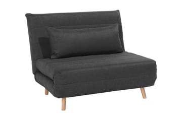 Bascas 1-personers Rektangulær Udtrækkelig Foldbar Sovesofa i Stof - Grå - Møbler - Sofaer - Sovesofaer