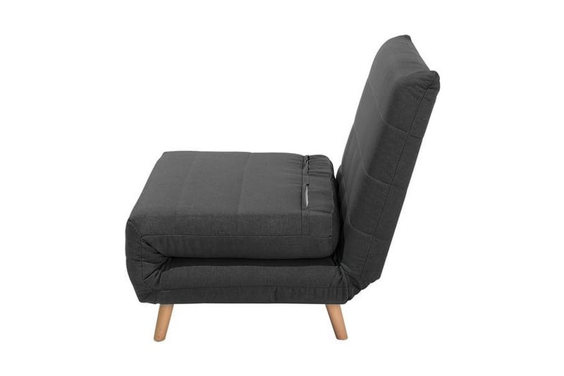 Bascas 1-personers Rektangulær Udtrækkelig Foldbar Sovesofa i Stof - Grå - Møbler - Sofaer - Sovesofaer