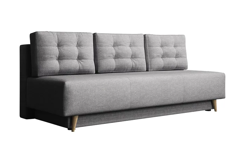Bella Sovesofa 142x200 cm med Opbevaring i Stof, Grå