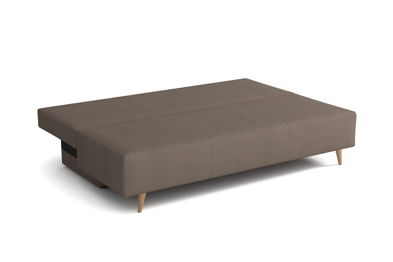 Bella Sovesofa 142x200 cm med Opbevaring i Stof - Grå - Møbler - Sofaer - Sovesofaer