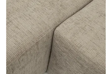 Bella Sovesofa med Chaiselong 3-personers i Plys - Beige - Møbler - Sofaer - Sovesofaer