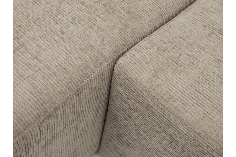 Bella Sovesofa med Chaiselong 3-personers i Plys - Grå - Møbler - Sofaer - Sovesofaer