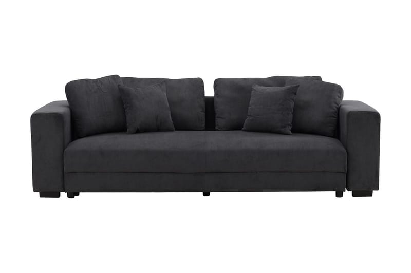 Bellman 3-personers Rektangulær Sovesofa i Fløjlskordstof - Antracit - Møbler - Sofaer - Sovesofaer