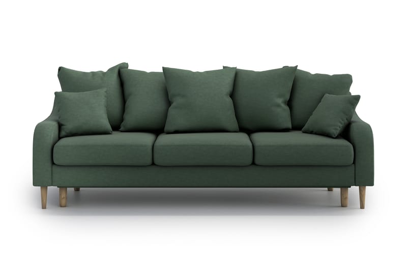 Benite 3-pers. Sovesofa - Grøn - Sovesofaer - 3 personers sovesofa