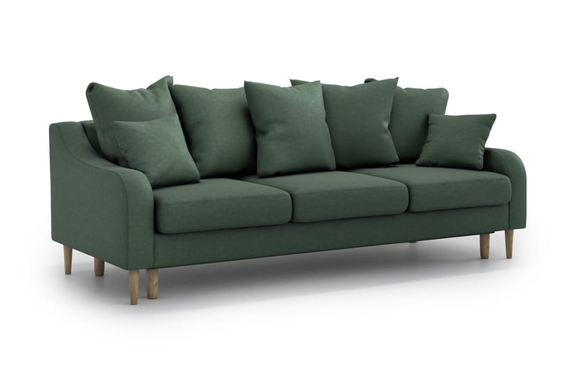 Benite 3-pers. Sovesofa - Grøn - Sovesofaer - 3 personers sovesofa