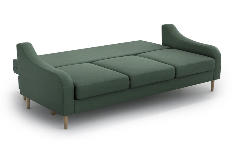 Benite 3-pers. Sovesofa - Grøn - Sovesofaer - 3 personers sovesofa