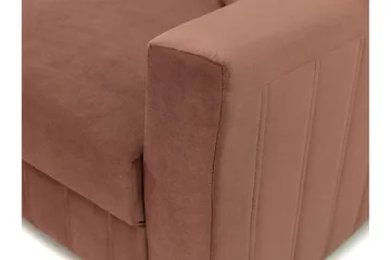 Bensbyn 2-personers Sovesofa 132x196 cm Sovbar Vertikalt Syet i Stof - Grå - Møbler - Sofaer - Sovesofaer