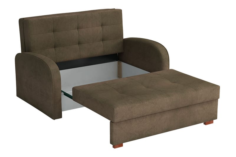 Bensbyn 2-Pers. Sovesofa - Velour/Sort - Sovesofaer - 2 personers sovesofa - Velour sofaer