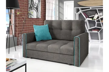 Bensbyn 2-personers Sovesofa 112x196 cm med Opbevaring i Stof - Grå - Møbler - Sofaer - Sovesofaer
