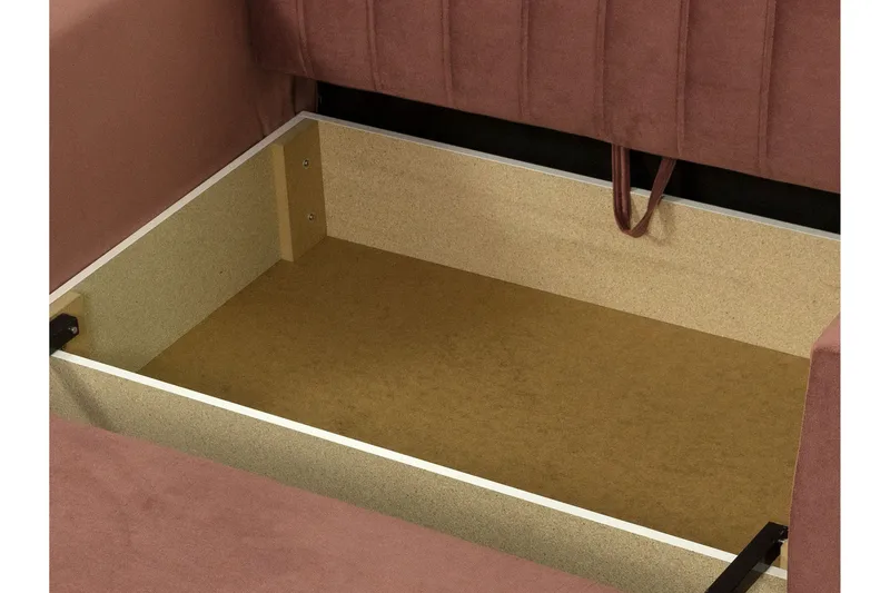 Bensbyn 2-personers Sovesofa 132x196 cm Sovbar Vertikalt Syet i Stof - Grå - Møbler - Sofaer - Sovesofaer