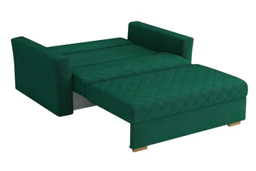 Bensbyn 2-Pers. Sovesofa Ternet mønster - Velour/Sort - Møbler - Sofaer - Sovesofaer