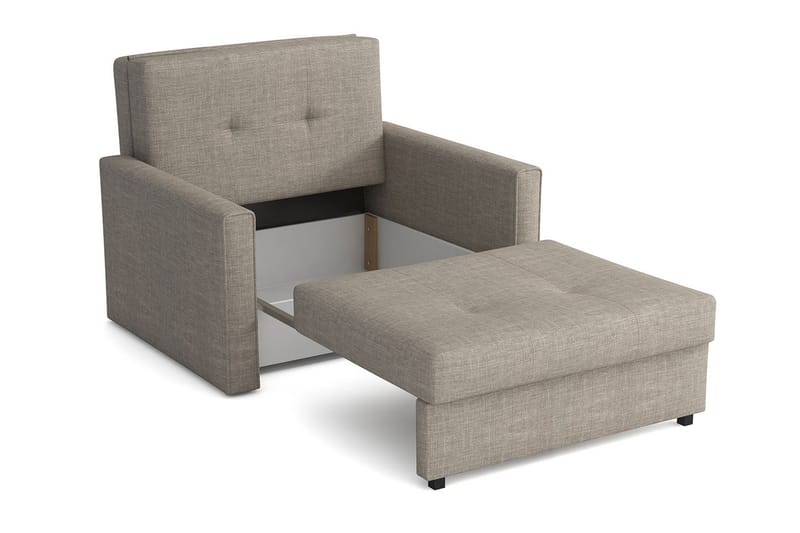 Bensbyn 2-personers Sovesofa 80x196 cm med Opbevaring i Stof - Sort - Møbler - Sofaer - Sovesofaer