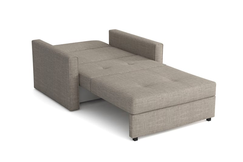 Bensbyn 2-personers Sovesofa 80x196 cm med Opbevaring i Stof - Grå - Møbler - Sofaer - Sovesofaer