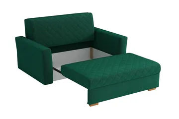 Bensbyn 2-Pers. Sovesofa Ternet mønster - Velour/Sort - Møbler - Sofaer - Sovesofaer