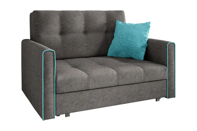Bensbyn 2-personers Sovesofa 112x196 cm med Opbevaring i Stof, Grå
