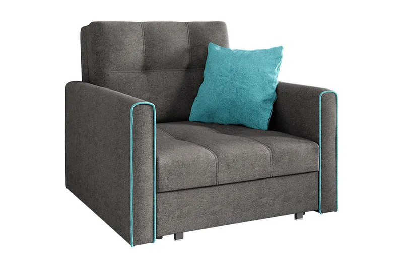 Bensbyn 2-personers Sovesofa 80x196 cm med Opbevaring i Stof, Grå