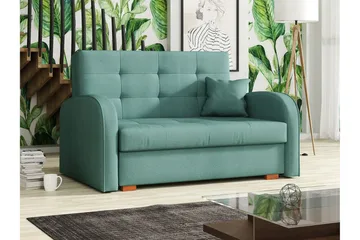 Bensbyn 2-personers Sovesofa 112x196 cm med Opbevaring i Stof - Blå|Grøn - Møbler - Sofaer - Sovesofaer