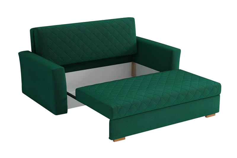 Bensbyn 2-personers Sovesofa 132x196 cm Sovbar Diamantsteppet i Stof - Grå - Møbler - Sofaer - Sovesofaer