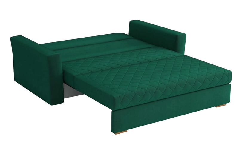 Bensbyn 3-Pers. Sovesofa Ternet mønster - Velour/Sort - Møbler - Sofaer - Sovesofaer