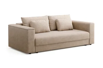 Bergen ekstra dyb, 3-personers sovesofa med opbevaring - Beige - Møbler - Sofaer - Sovesofaer