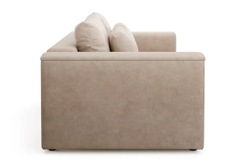 Bergen ekstra dyb, 3-personers sovesofa med opbevaring - Beige - Møbler - Sofaer - Sovesofaer