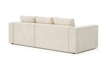 Bergen ekstra dyb, 3-personers sovesofa med vendbar chaiselong og opbevaring i fløjl - Beige - Møbler - Sofaer - Sovesofaer