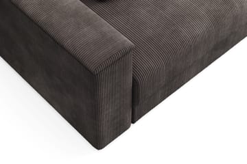 Bergen Ekstra dyb 3-personers sovesofa med divan og topmadras i polyetherskum og vaskbart betræk - Taupe - Møbler - Sofaer - Sovesofaer