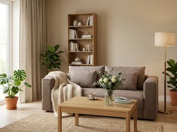 Bergen Ekstra dyb 3-personers sovesofa med topmadras i latex og vaskbart betræk - Brun - Møbler - Sofaer - Sovesofaer