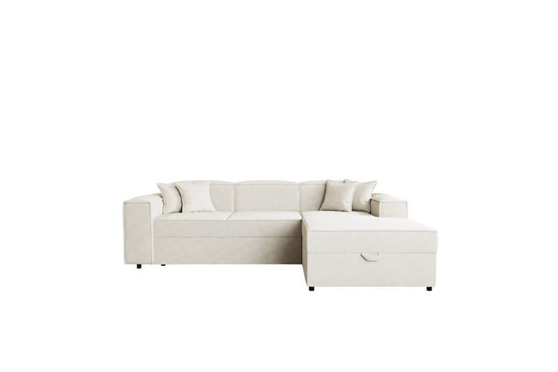 Bizantine Sovesofa m. Chaiselong 3-personers - Hvid - Møbler - Sofaer - Sovesofaer