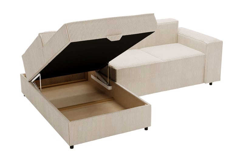 Bizantine Sovesofa m. Chaiselong 3-personers - Hvid - Møbler - Sofaer - Sovesofaer